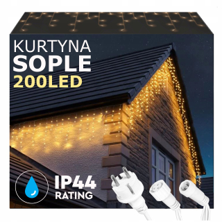 Svetelná clona Focla cencúľ 101 - 200 svetiel